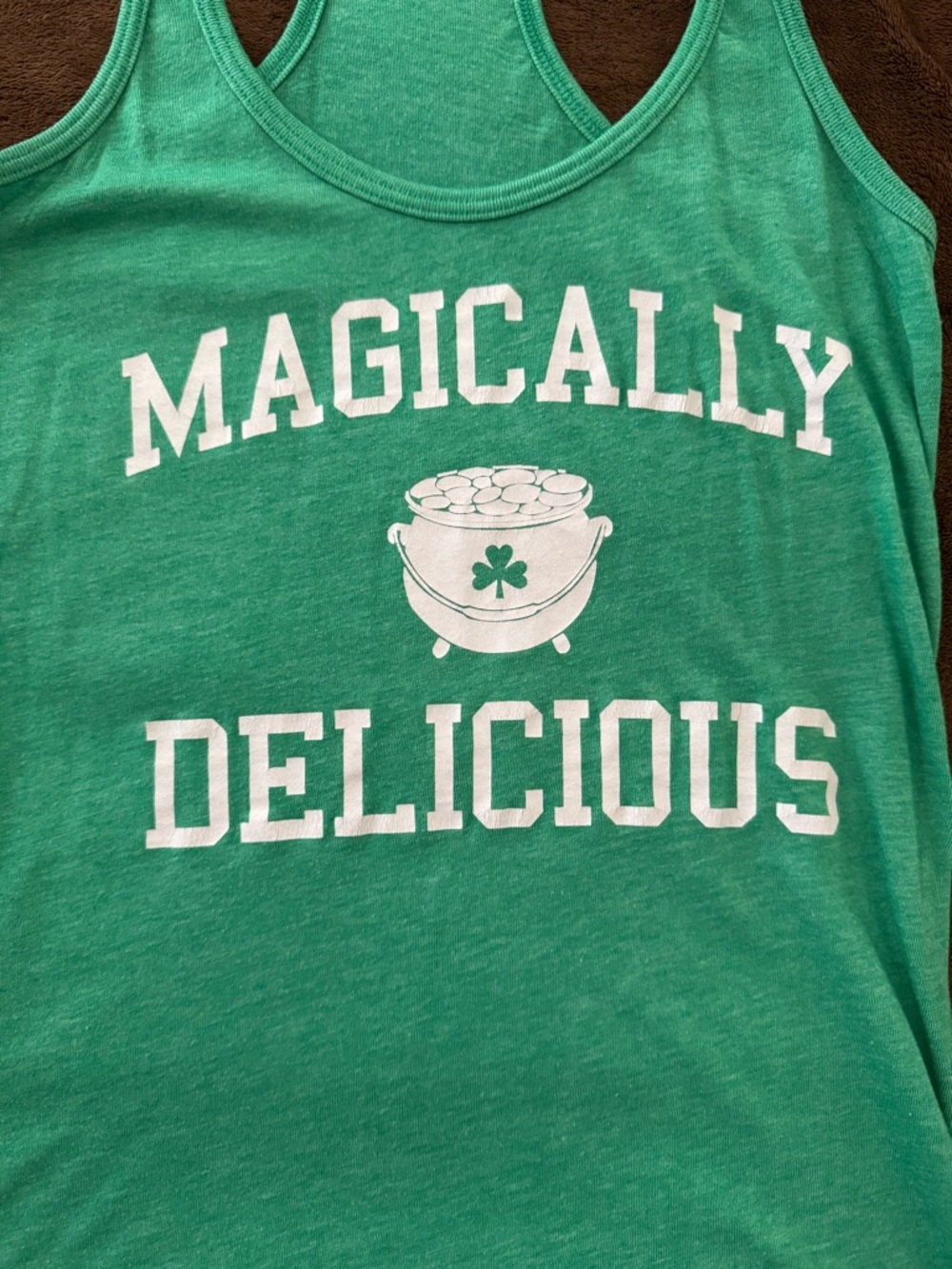 Amazon Green "Magically Delicious" Racerback Tank - Picture 2 of 4